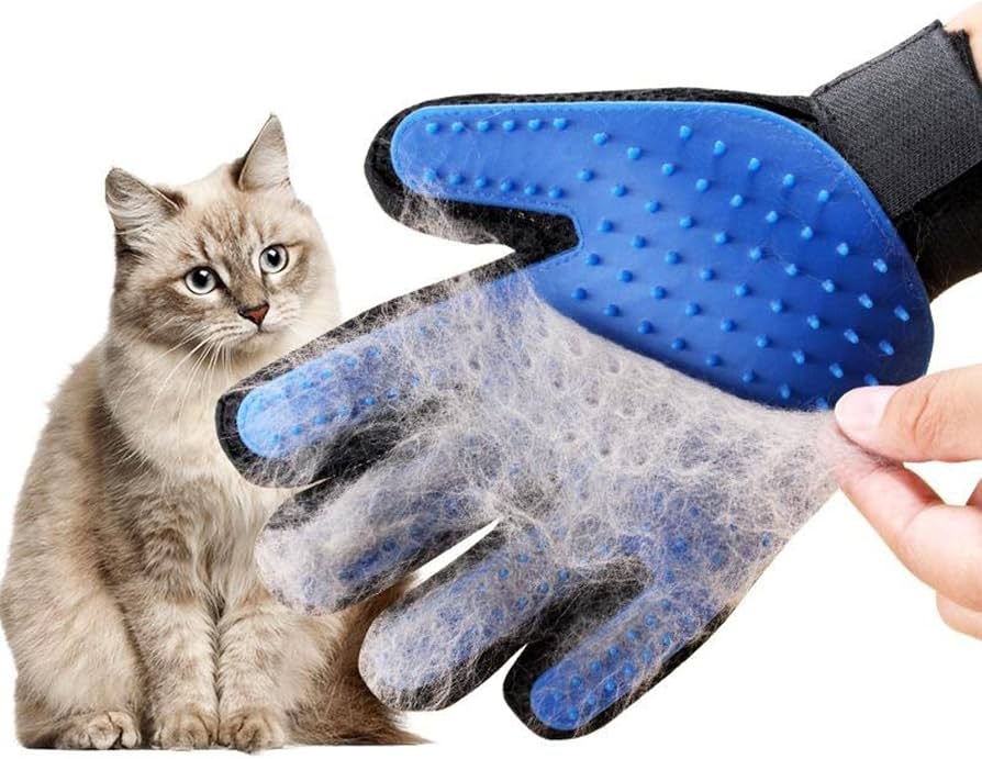 Guante Cepillo Quita pelos y Masajeador para Perros y Gatos